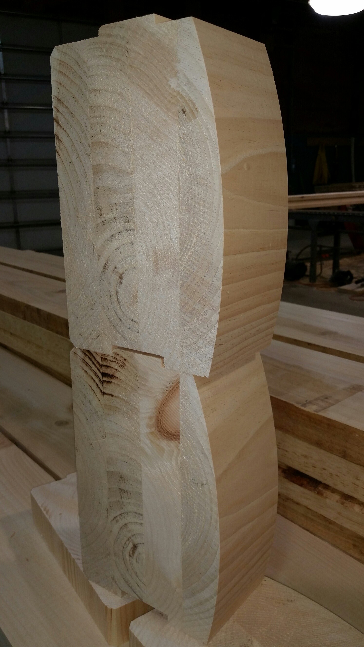 New 8 X 12 D Shaped Laminated Logs By Timberhaven