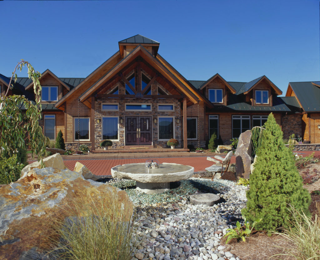 Landscaping For Your New Log Home - Timberhaven Log & Timber Homes