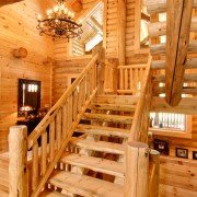 Half Log Stairs - Timberhaven