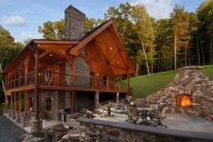 Log Cabin Getaway Makes a Big Statement