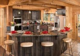 Sacchini Log Cabin Kitchen, Open Design
