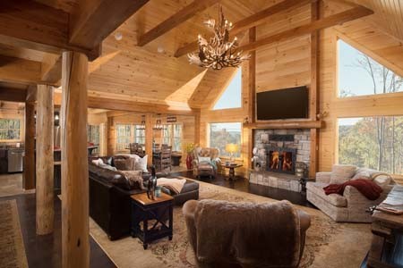 Great Rooms Timberhaven Log Timber Homes