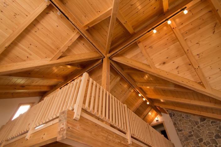 Custom cathedral timber ceiling