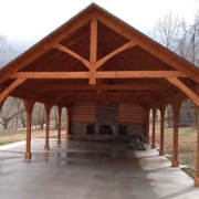 Timber Frame Pavilion Gable End