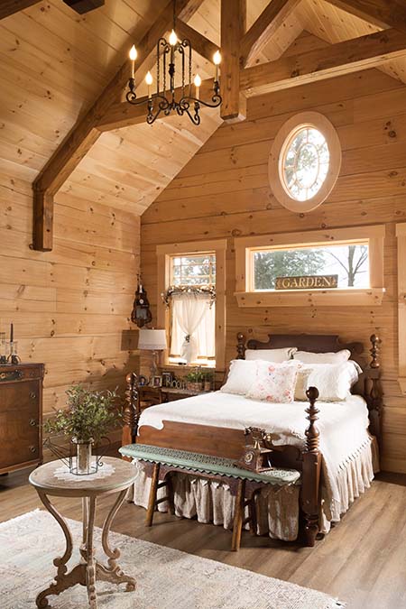 log beds for master bedroom