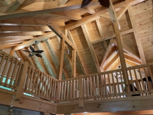 engineered timber frame roof system, timber frame, timber frame living room, cabin renovation, Timberhaven, custom design